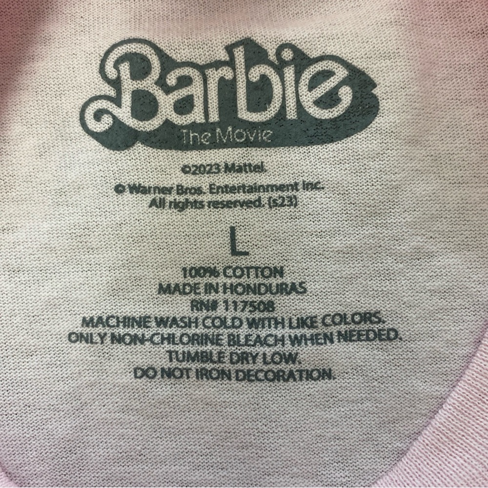Mattel Barbie Light Pink Women's T-Shirt - Picture 3 of 6